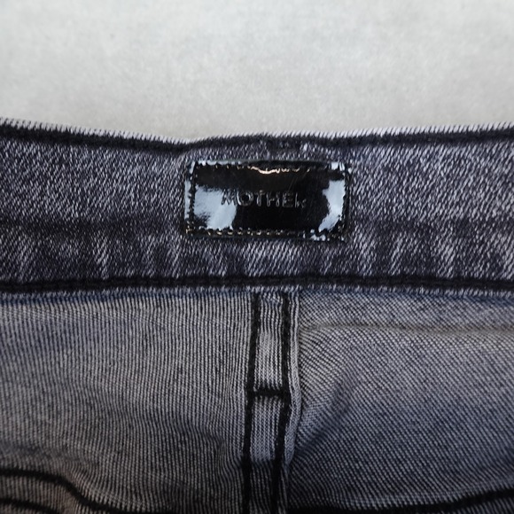 Mother Jeans The Insider Crop Step Fray 28 Tray Stops High Rise Light Wash - Picture 4 of 12